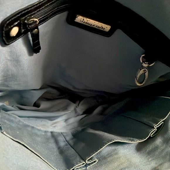 ISABELLA FIORE➕Patent Mock Crock & Studded Rouched Handbag - Picture 5 of 7